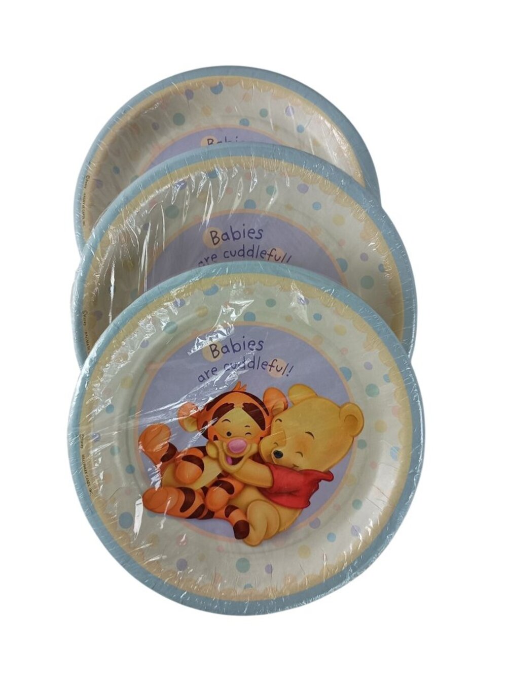 Disney Winnie The Pooh Partyexpress Paper Plates 8-3/4" Set Of 3 New